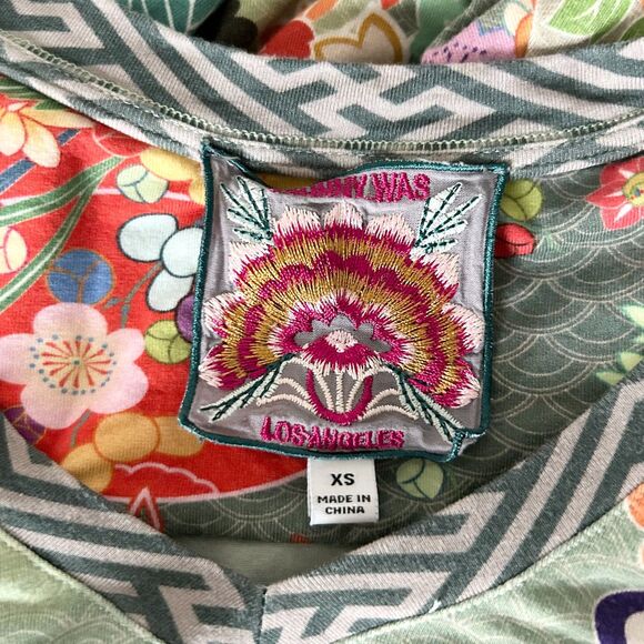 Johnny Was Lapin Drape Tunic Top Shirt Size XS - Picture 5 of 6